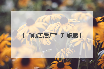 “前店后厂”升级版