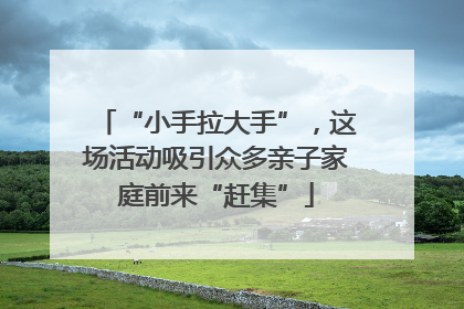 “小手拉大手”，这场活动吸引众多亲子家庭前来“赶集”