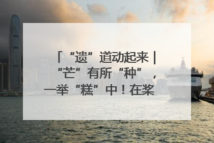 “遗”道动起来|“芒”有所“种”,一举“糕”中!在桨影拳风里,邂逅最“动”人的风景!(内含报名信息)
