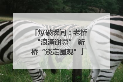 爆破瞬间：老桥“浪涌谢幕” 新桥“淡定围观”