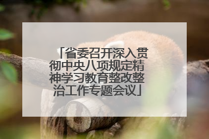省委召开深入贯彻中央八项规定精神学习教育整改整治工作专题会议