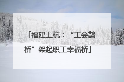 福建上杭：“工会鹊桥”架起职工幸福桥