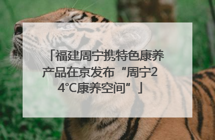 福建周宁携特色康养产品在京发布“周宁24℃康养空间”