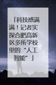科技感满满！记者实探合肥高新区多所学校里的“人工智能”