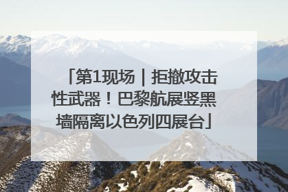 第1现场｜拒撤攻击性武器！巴黎航展竖黑墙隔离以色列四展台