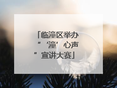 临潼区举办“‘潼’心声”宣讲大赛