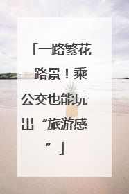 一路繁花一路景！乘公交也能玩出“旅游感”