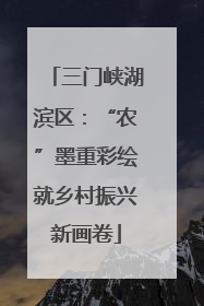 三门峡湖滨区：“农”墨重彩绘就乡村振兴新画卷