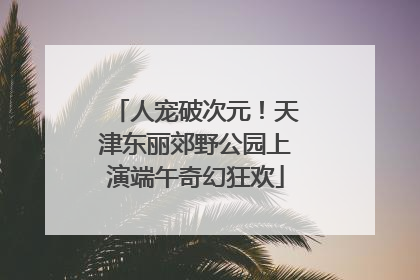 人宠破次元！天津东丽郊野公园上演端午奇幻狂欢