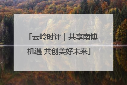 云岭时评｜共享南博机遇 共创美好未来