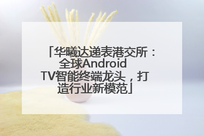 华曦达递表港交所：全球Android TV智能终端龙头，打造行业新模范