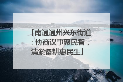 南通通州兴东街道：协商议事聚民智，清淤备耕惠民生