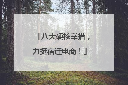 八大硬核举措，力挺宿迁电商！