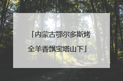 内蒙古鄂尔多斯烤全羊香飘宝塔山下