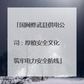 国网修武县供电公司：厚植安全文化 筑牢电力安全防线