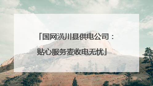 国网潢川县供电公司：贴心服务麦收电无忧