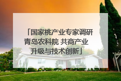 国家桃产业专家调研青岛农科院 共商产业升级与技术创新