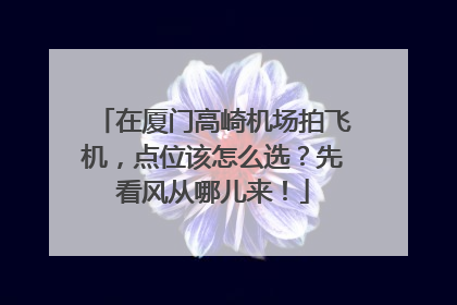 在厦门高崎机场拍飞机，点位该怎么选？先看风从哪儿来！