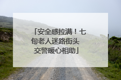 安全感拉满！七旬老人迷路街头 交警暖心相助