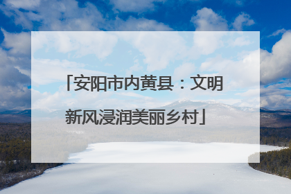 安阳市内黄县：文明新风浸润美丽乡村