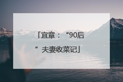 宜章：“90后”夫妻收菜记