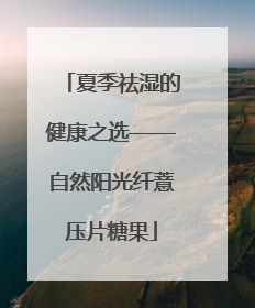 夏季祛湿的健康之选——自然阳光纤薏压片糖果