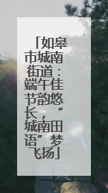 如皋市城南街道：端午佳节韵悠长，“城南田语”梦飞扬