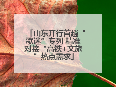 山东开行首趟“歌迷”专列 精准对接“高铁+文旅”热点需求