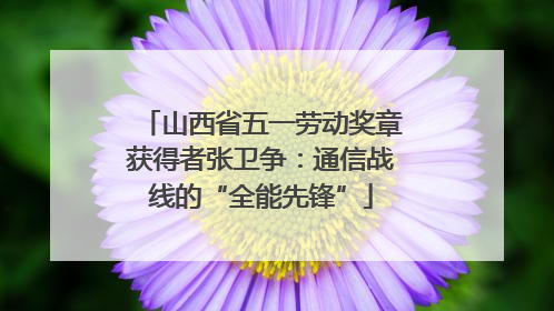 山西省五一劳动奖章获得者张卫争：通信战线的“全能先锋”