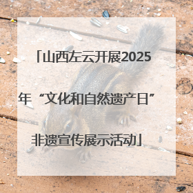 山西左云开展2025年“文化和自然遗产日”非遗宣传展示活动