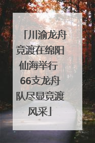 川渝龙舟竞渡在绵阳仙海举行 66支龙舟队尽显竞渡风采