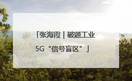 张海霞｜破题工业5G“信号盲区”