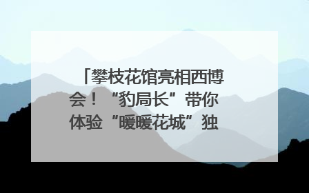 攀枝花馆亮相西博会！“豹局长”带你体验“暖暖花城”独特魅力｜西博视界