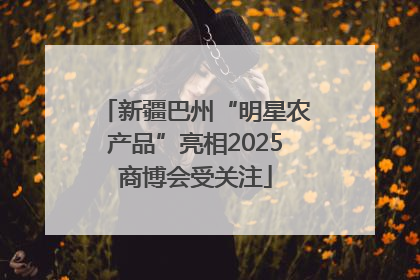 新疆巴州“明星农产品”亮相2025商博会受关注