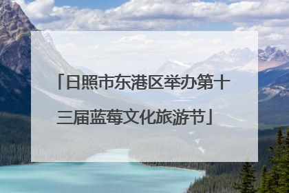日照市东港区举办第十三届蓝莓文化旅游节