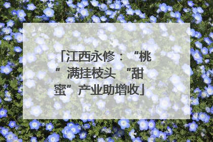 江西永修：“桃”满挂枝头 “甜蜜”产业助增收