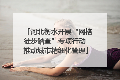 河北衡水开展“网格徒步踏查”专项行动 推动城市精细化管理