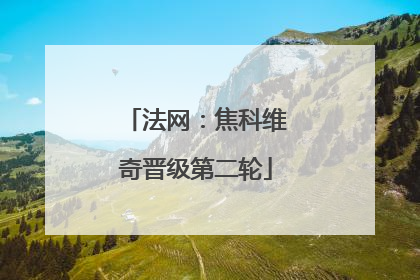 法网：焦科维奇晋级第二轮