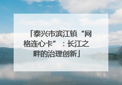泰兴市滨江镇“网格连心卡”：长江之畔的治理创新