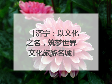 济宁：以文化之名，筑梦世界文化旅游名城