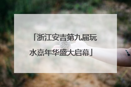 浙江安吉第九届玩水嘉年华盛大启幕