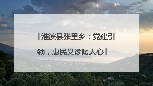 淮滨县张里乡：党建引领，惠民义诊暖人心
