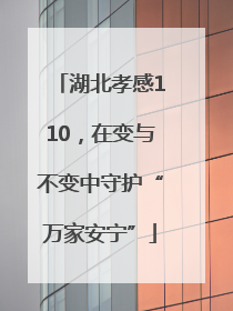 湖北孝感110，在变与不变中守护“万家安宁”