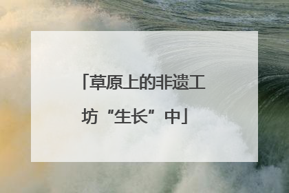 草原上的非遗工坊“生长”中