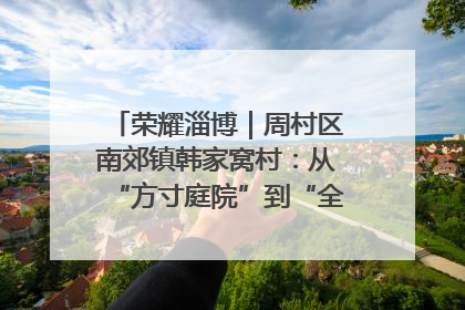 荣耀淄博｜周村区南郊镇韩家窝村：从“方寸庭院”到“全域文明”，乡村振兴的“美学革命”