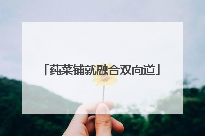 莼菜铺就融合双向道