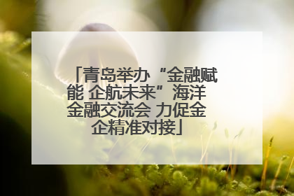 青岛举办“金融赋能 企航未来”海洋金融交流会 力促金企精准对接