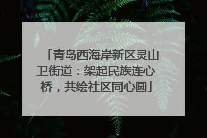 青岛西海岸新区灵山卫街道：架起民族连心桥，共绘社区同心圆