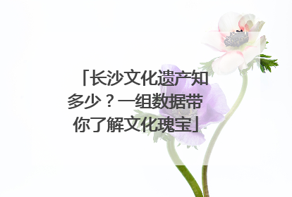 长沙文化遗产知多少？一组数据带你了解文化瑰宝