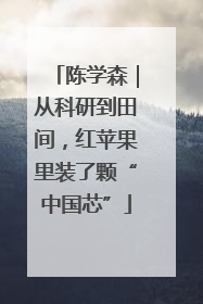 陈学森｜从科研到田间，红苹果里装了颗“中国芯”